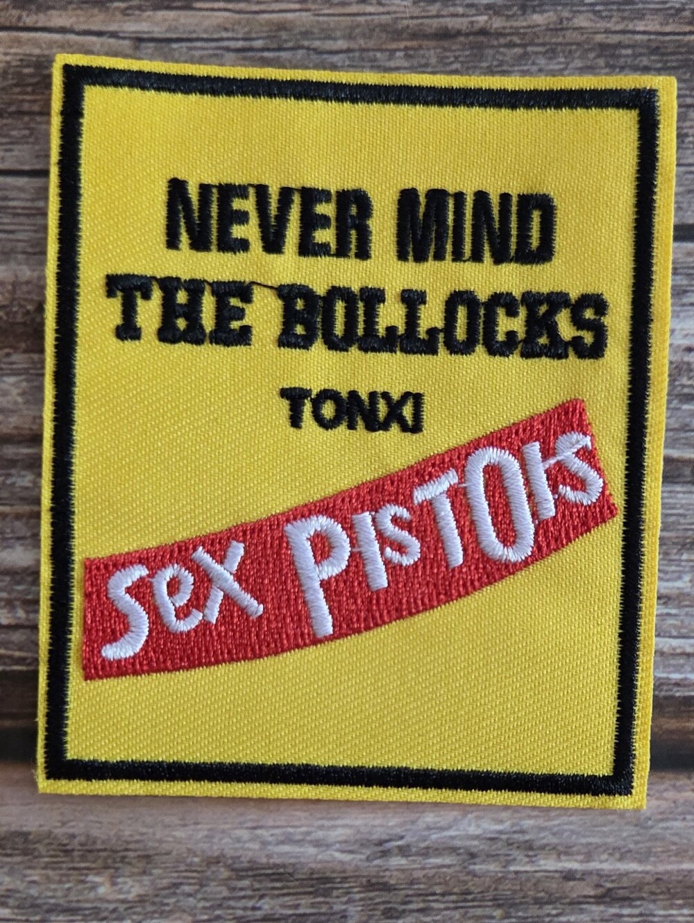 3/13$  Sex Pistols Punk Yellow 90s 80s Vintage Embroidered Iron on Patch.